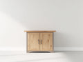 Credenza - legno-metallo - 86 x 40 x 82 cm - legno naturale-grigio - stile rustico contemporaneo