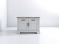 Credenza - legno-metallo - 110 x 45 x 90 cm - grigio chiaro-effetto legno - stile classico contemporaneo